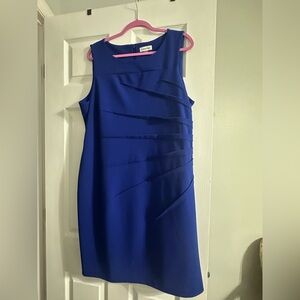 Calvin Klein Royal Blue Dress EUC 16W